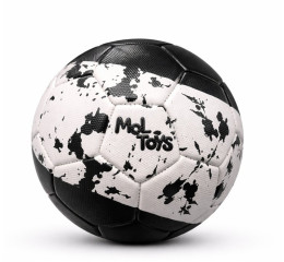 BOLA DE FUTEBOL COURO Nº5 320/330GR BCO/PTO MR341